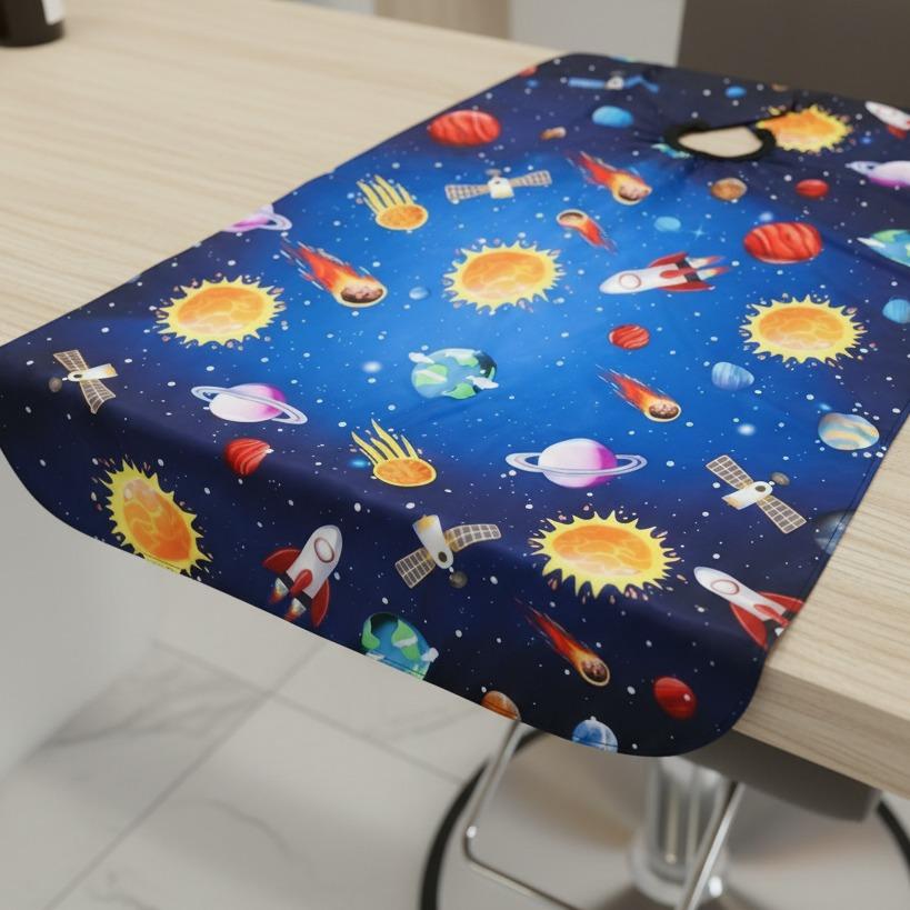 Children's hairdressing cape for hairdressing salon 135x155 buckle