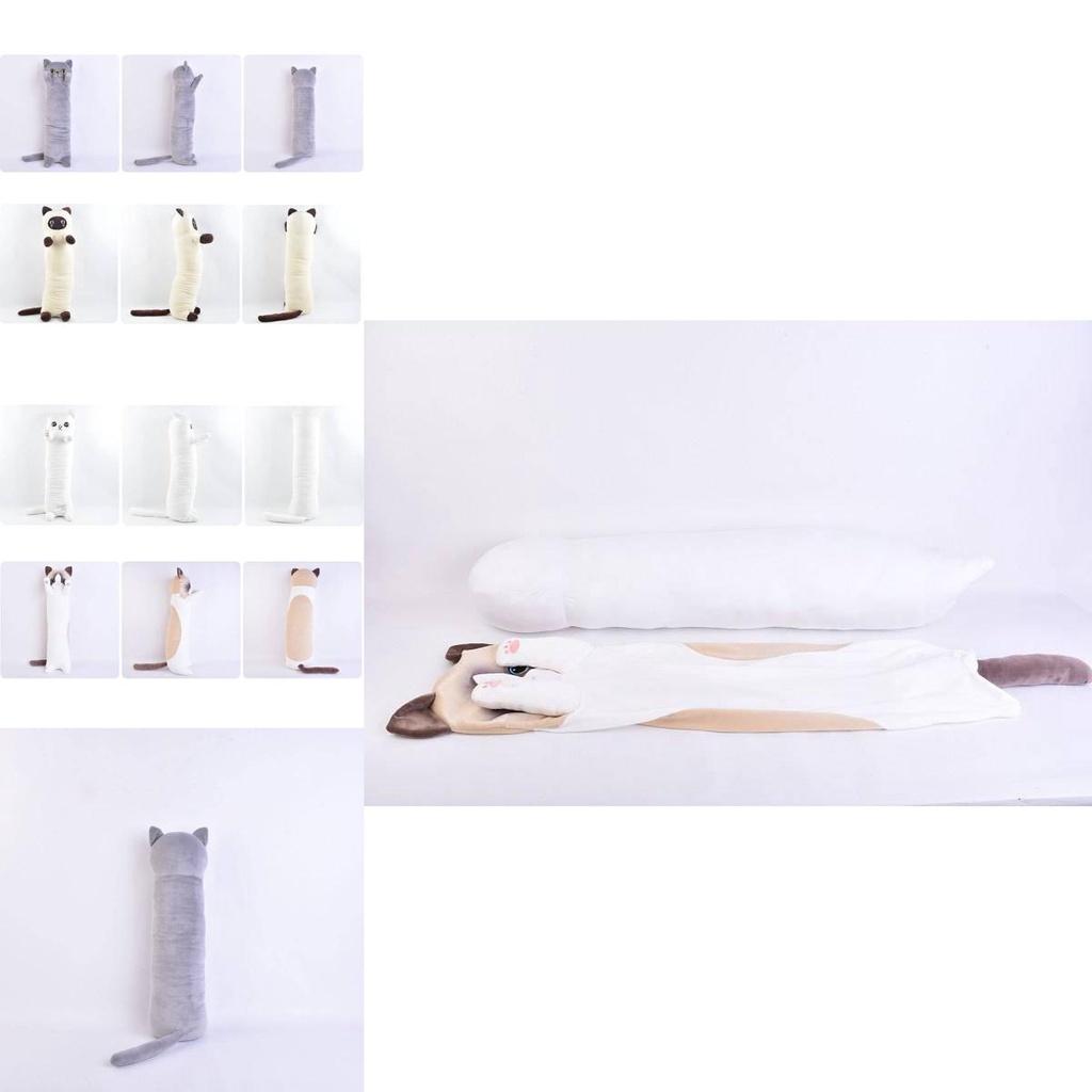 Мягкая и уютная плюшевая подушка-кошка-кокос для кровати девочки