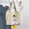 Холщовая сумка в виде утки, женская сумка на одно плечо, корейская милая ручная сумка для студентов большой вместимости, литературная сумка