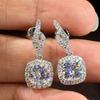 Hanging Earrings for Women Shiny CZ Stone Wedding Engagement Earrings Fancy Gifts Fashion Jewelry