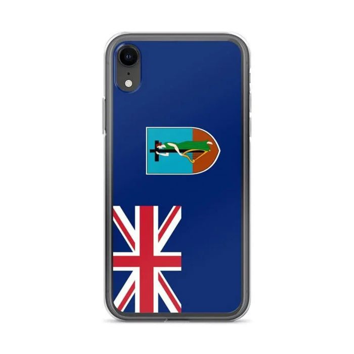 Coque de téléphone - PIXELFORMA - Drapeau Montserrat - Compatible iPhone XR - Souple - Antichoc - Silicone