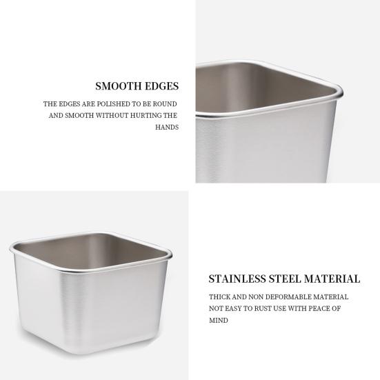 60/180 мл 1/6 шт. чашка для соуса с герметичной силиконовой крышкой, контейнеры для хранения продуктов из нержавеющей стали, кетчуп для пикника, закуски, штабелируемые банки для завтрака