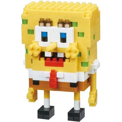 Kawada Spongebob Nanoblock CN-21 260p, разные цвета, популярные корейские игрушки