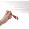 Sagit Wooden Spoon Fork  Kitchen Cooking Utensil Tools Soup-Teaspoon Tableware