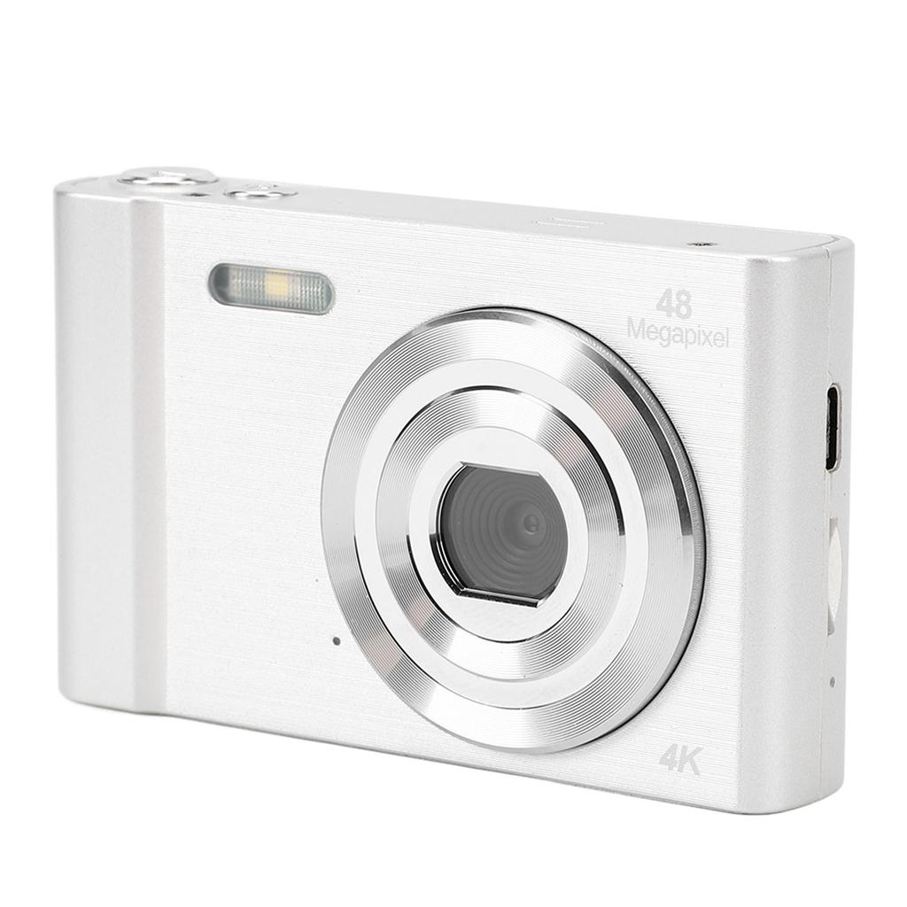 4K Digital Camera for Teens Kids 48MP 1080P HD 2.4 Inch IPS Screen 16X Digital Zoom Pocket Compact