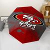 Автоматический зонт с принтом ЛОГОТИПА San Francisco 49ers, 8 спиц, железный каркас, пластиковая ручка, подходит для путешествий на открытом воздухе и на каждый день, идеальный подарок