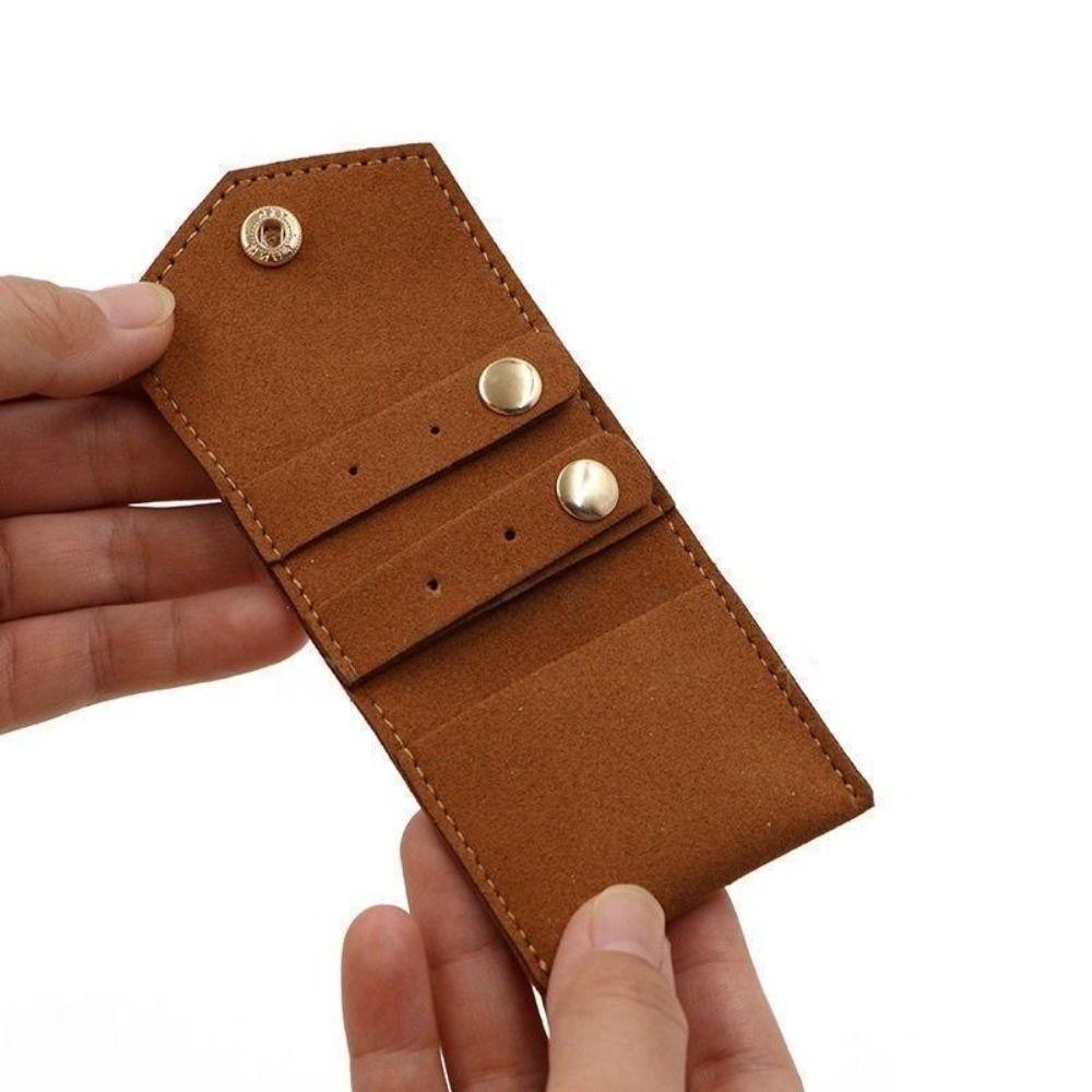 Mini Jewelry Storage Bags Microfiber Leather Necklace Packaging Pouch Earring Ring Organizer