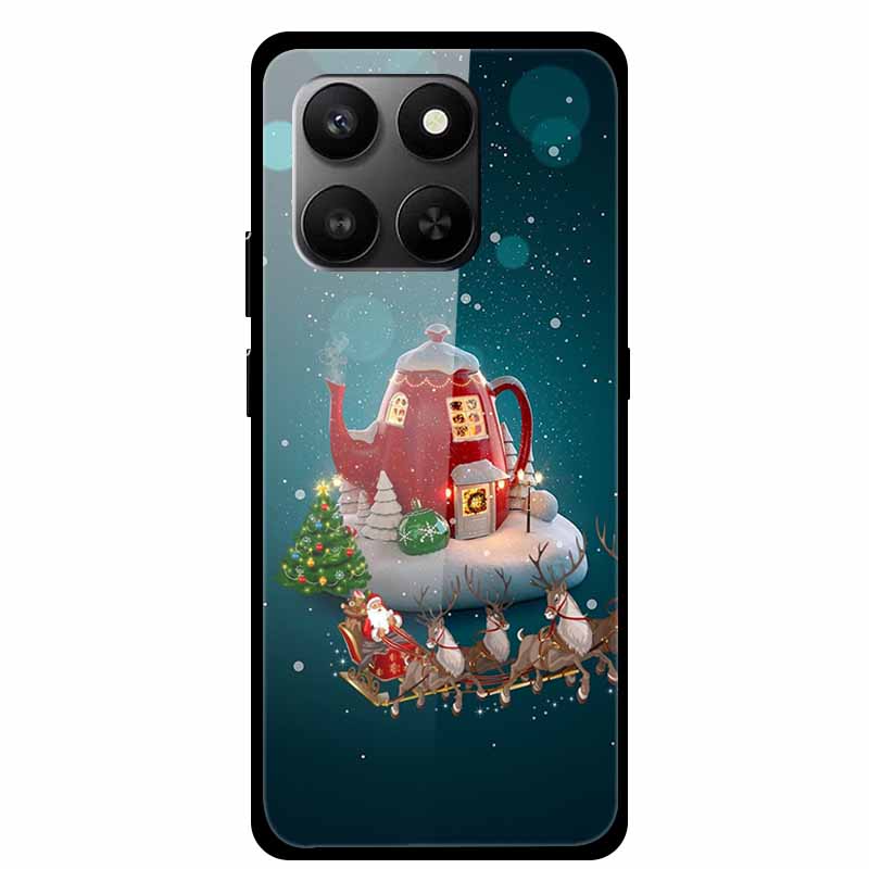 For Honor 200 Pro Cover Play 10T 5G Bumper Hard Tempered Glass Back Cases For Honor 400 Smart 5G Phone Case 6.77" Coque Funda