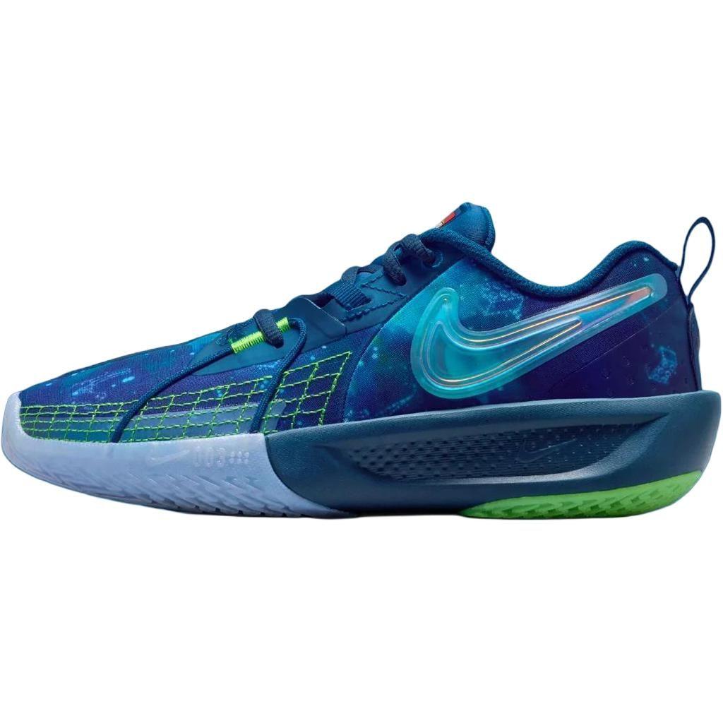 Nike x LEGO G.T. Cut 3 Low top Children's Basketball Shoes Brave Blue/Chrome Plated Green Kids' IF2118-400