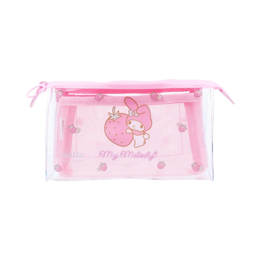 Канцелярская компания Sun-Star Косметичка с персонажами Sanrio Прозрачная Mitte Моя Мелоди