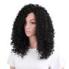 Female Fashion Long Curly Lace Frontal Synthetic Wig Full Wig  Hair Corn Wave Wig for Black