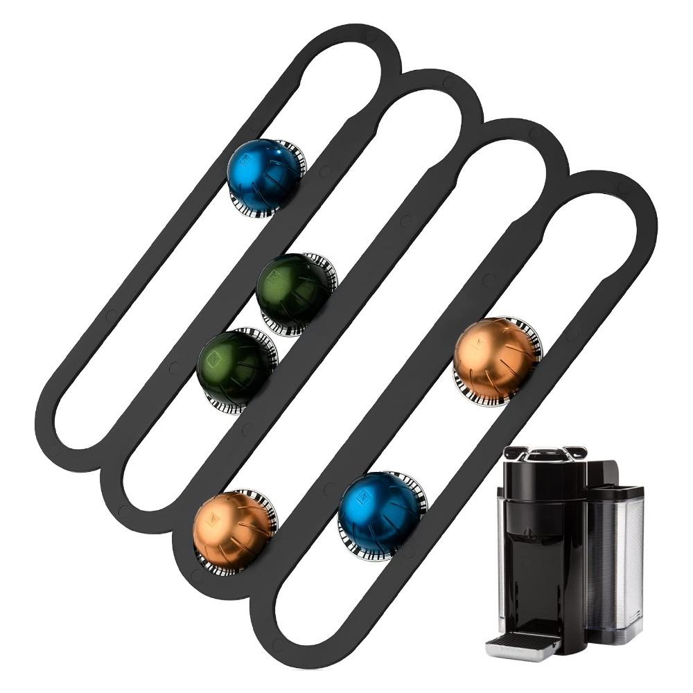Durable Plastic Wall Capsule Holder Black/White Wall Mounted Coffee Holder Wall Mount