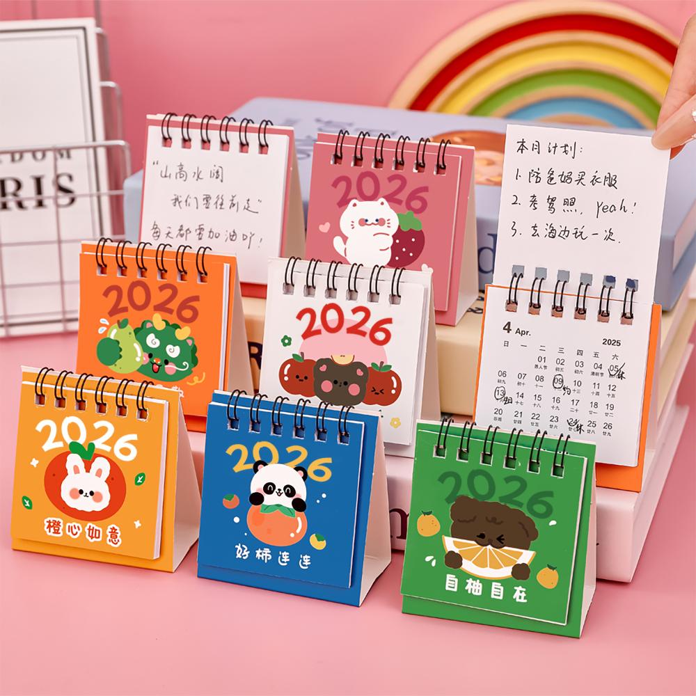 Fruit Desk Calendar Colorful Mini Desk Calendar Student Desk Calendar Mini For Study Space Dorm Room