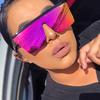 Women Oversized Square Sunglasses Men Vintage Big Frame Rectangle Sun Glasses Street Photo Driving Eyewear Uv400