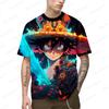 One Piece Popular Anime  T-Shirt 3d Japan Harajuku Anime Men Short Sleeve Cosplay Luffy Shirt Printed T-shirt Men's Clothing Top