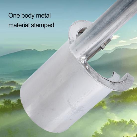 Инструмент для рассады луковиц с Т-образной ручкой Нержавеющий, устойчивый к коррозии Удобная ручка Многофункциональная дрель для посадки лампочек Аэратор для газона