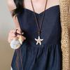 Богемное ожерелье из ракушек и морских звезд, нишевый курортный стиль, универсальная цепочка для ключицы, модное, с темпераментом, ювелирное изделие с высоким чувством стиля для женщин