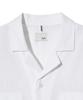 DIAMOND LAYLA [Cool Cotton] 3-Stitch Open Collar Cotton 1/2 Shirt S135 White
