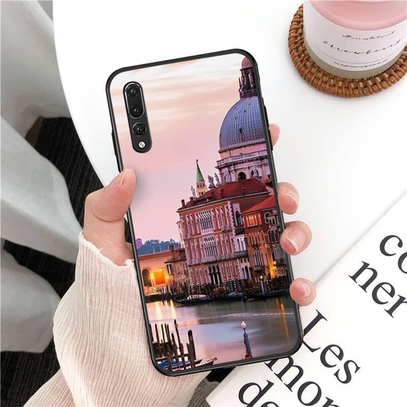 YNDFCNB Italy Venice Landscape Phone Case for Huawei P30 40 20 10 8 9 Lite Pro Plus Psmart2019