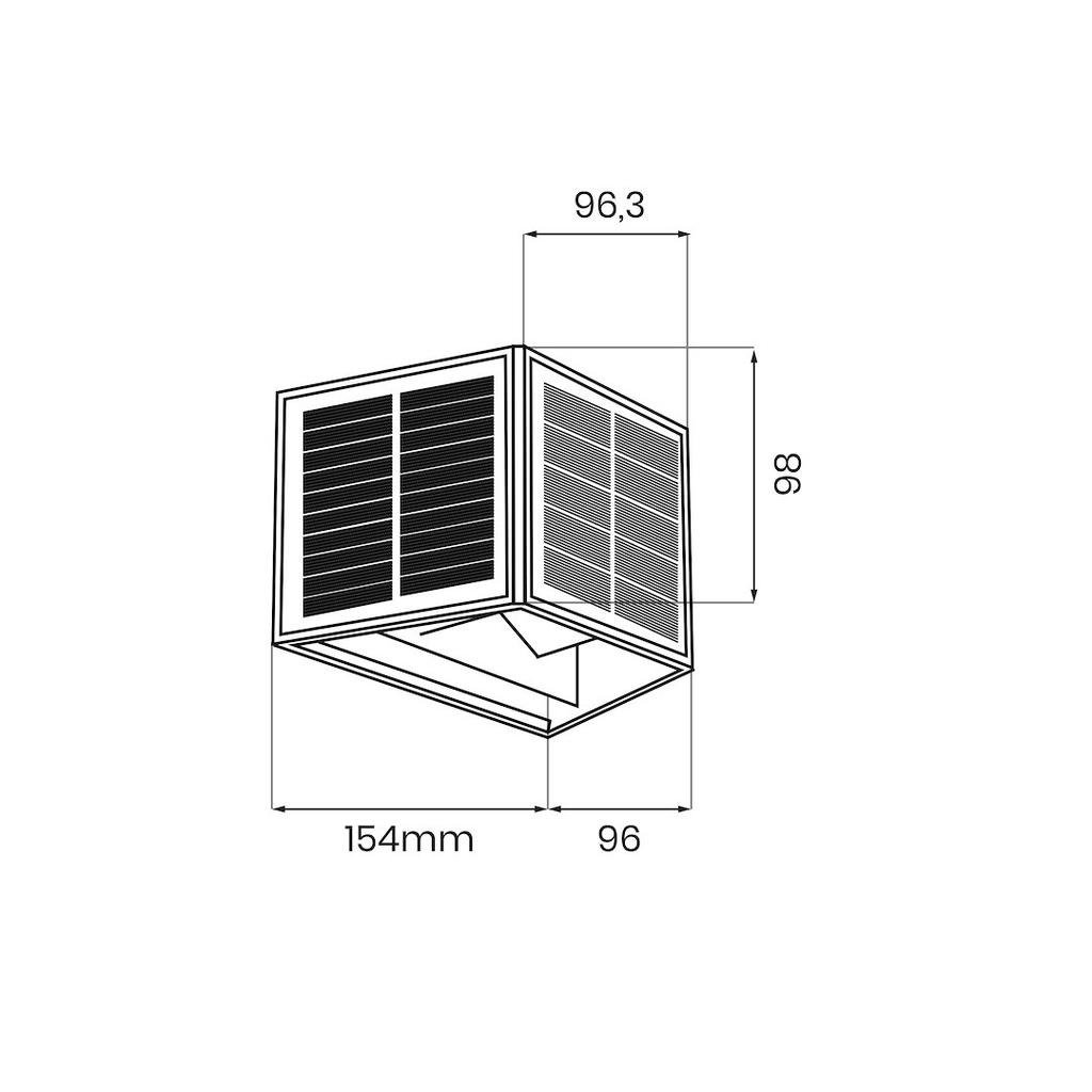 Wings Solar Wall Lamp 50Lm 6000K