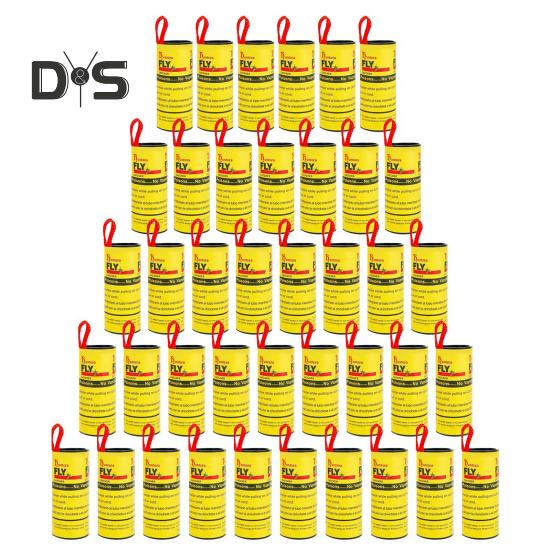 20/40 шт. липкая лента-ловушка для мух с гвоздем, двухсторонняя, с сильным клеем, для подвешивания в помещении и на улице, для ловли мелких летающих животных, мошек, плодовых мух, полоска-лента