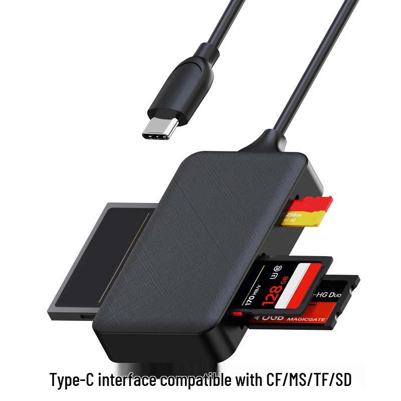 Совместимый с Apple 8-в-1 USB 3.0 Двухголовочный Type-C Картридер и Док-станция