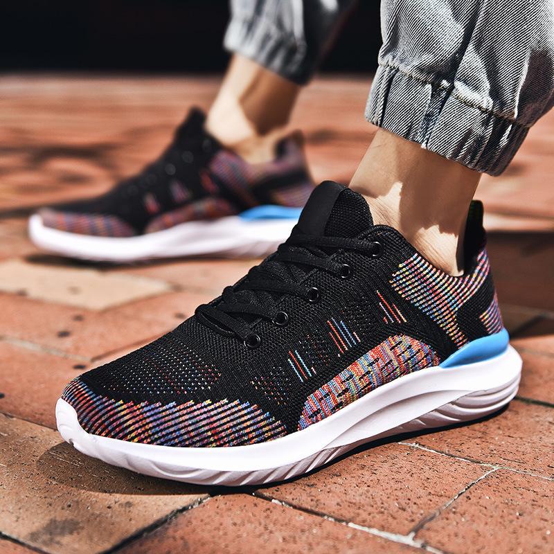 Men's Casual Shoes Mesh Breathable Men Sneakers New Arrival Fashion Lace-up Men Sports Shoes Light Soft Bottom Man Running Shoes