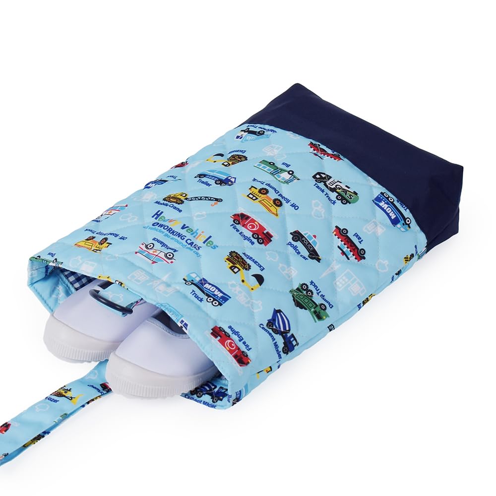 COLORFUL CANDY STYLE Quilted Entrance Set Lesson Bag and for Boys 4-Piece Kindergarten/School (Includes Reflector) - Water-Repellent, Lightweight,