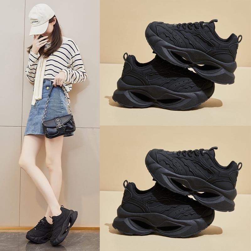 Женские повседневные туфли Dad Shoes на толстой платформе, нескользящие, со шнуровкой, легкие, удобные, дышащие, для ходьбы на открытом воздухе, теннисные кроссовки