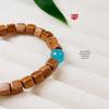 Аргентина Зеленый Сандал Квадратный Браслет из Бусин: Креативные деревянные украшения DIY для мужчин и женщин, подарок в древнем литературном стиле, вдохновленный буддизмом.