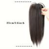 MISS WIG Synthetic Black Straight Half Ponytail Extension Claw Clip Hairpiece For Ponytail Hair Heat Resistant Women Party Hair Accessories