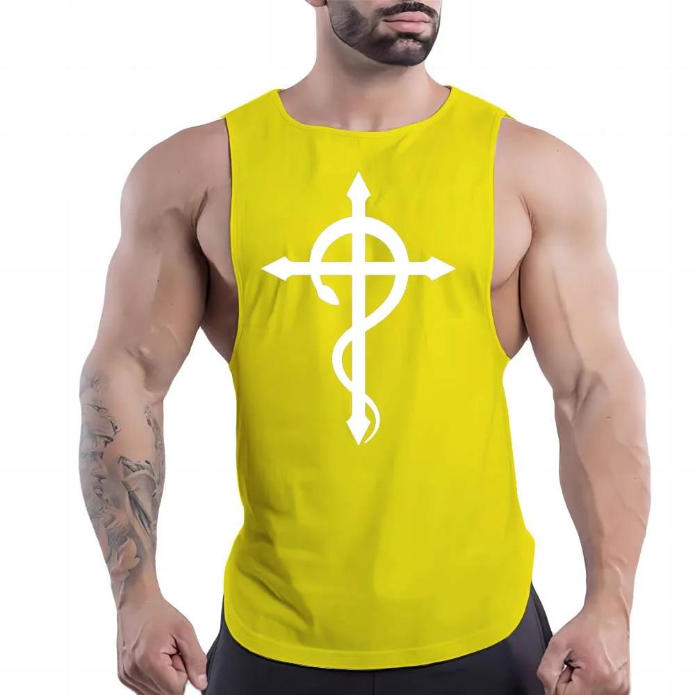 Повседневный спортивный жилет с круглым вырезом Four Seasons для взрослых и мужчин, простая трендовая дышащая футболка без рукавов с креативной графикой и 2d принтом