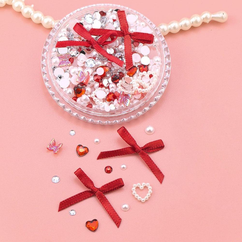 Festive Makeup 2025 Christmas New Year Free Glue Faux Face Ready Sticker Snow Bow Free To Use G A2I5