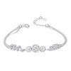 925 Silver Double Layered Knotted Bracelet for Women Fashion Vintage Designer Geometric Chain Bracelet Jewelry Gifts