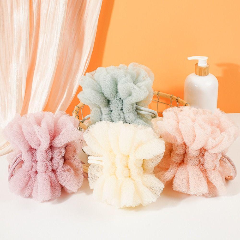 Reusable Stretchable Shower Balls 2in1 Dead Skin Remover Scrubbing Back Strap Household Use
