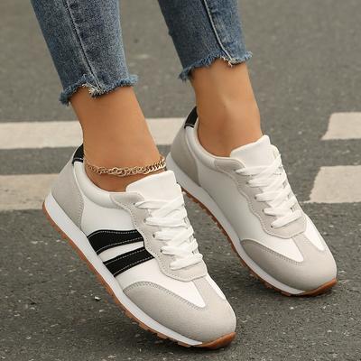 Новые весенне-осенние женские кроссовки для ходьбы на платформе в стиле пэчворк повседневные кроссовки для бега на открытом воздухе вулканизированная женская обувь большого размера 43