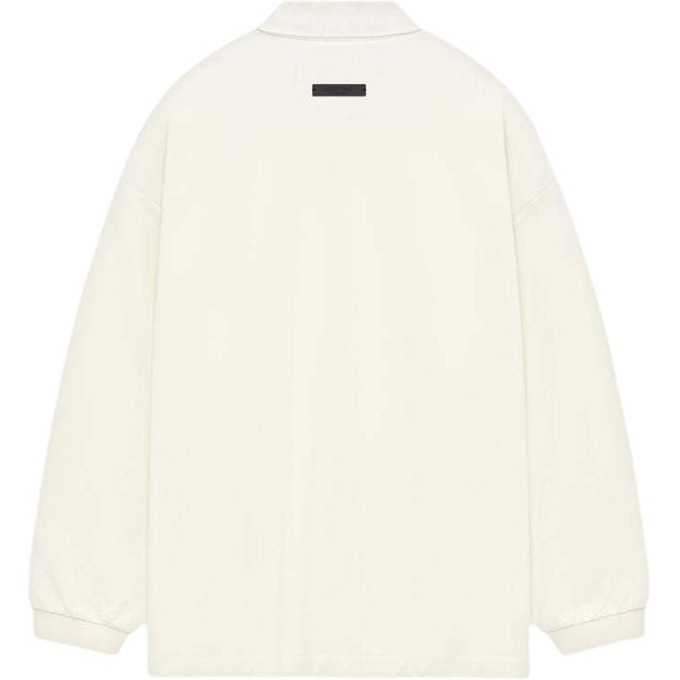 Fear of God Мужские топы-поло Essentials Pique с длинными рукавами, кремовые 125BT244322F