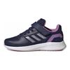 adidas Runfalcon 2.0 Little Kid темно-синие пульсирующие сиреневые детские кроссовки матово-фиолетово-металлические HR1537