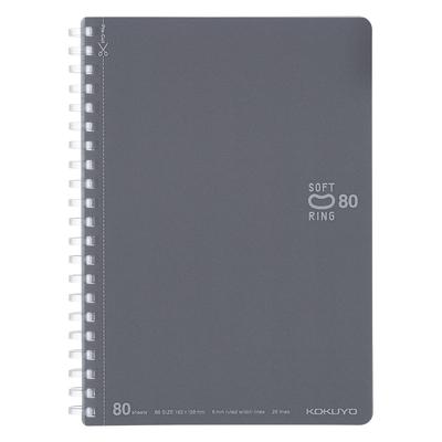 KOKUYO Note Soft Ring 80 листов B6 Dot линованные темно-серые -SV348BT-DM