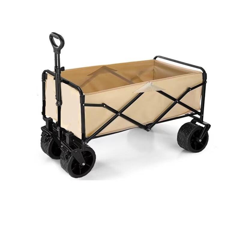 Heavy-Duty Folding Outdoor Utility Wagon with Reclining Seat