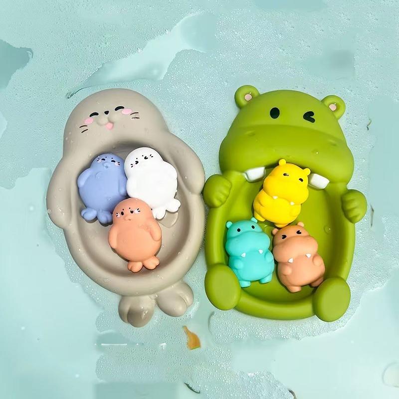 Набор игрушек для купания животных «Родитель-ребенок» для младенцев