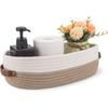 Foldable Home Decor Cotton Rope  Woven Storage Baskets Organize Boxs Desk Organizer
