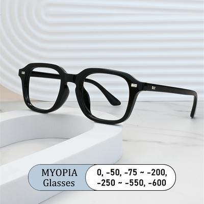 Винтажные Brand Квадратная оправа Очки для близорукости По рецепту Близорукость Антисиний свет Женские очки 89239