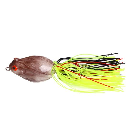 5 шт. 10 см/13,5 г набор приманок для ловли лягушек на поверхности воды, плавающая искусственная приманка для лягушек с крючком-юбкой для ловли соленого пресноводного окуня, змееголовых рыболовных принадлежностей