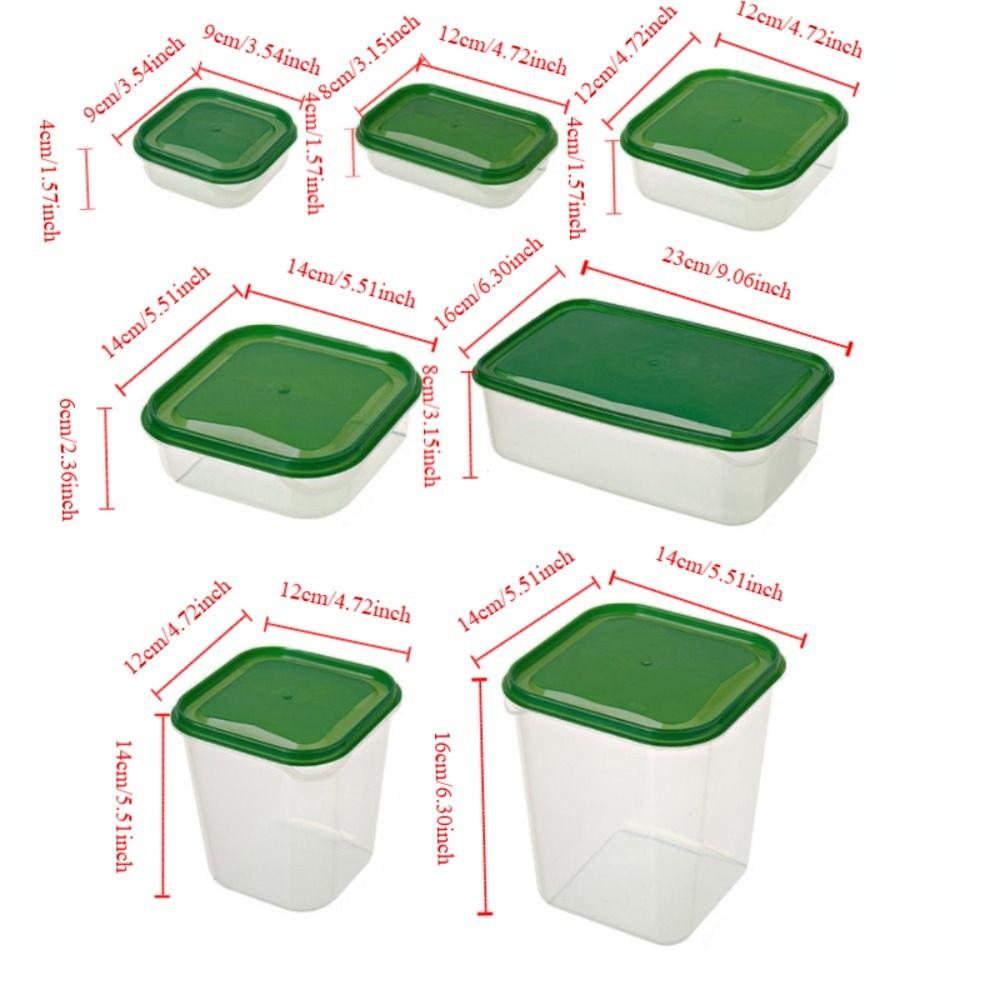 17Pcs/Set Plastic Food Storage Box with Lid Meal Prep Container Multifunctional Crisper Microwave