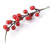 Artificial Red Berries, 10.24 Inch Artificial Berry Stems Holly Christmas Berries for Festival Holiday Crafts and Home Decor, Pack of 20