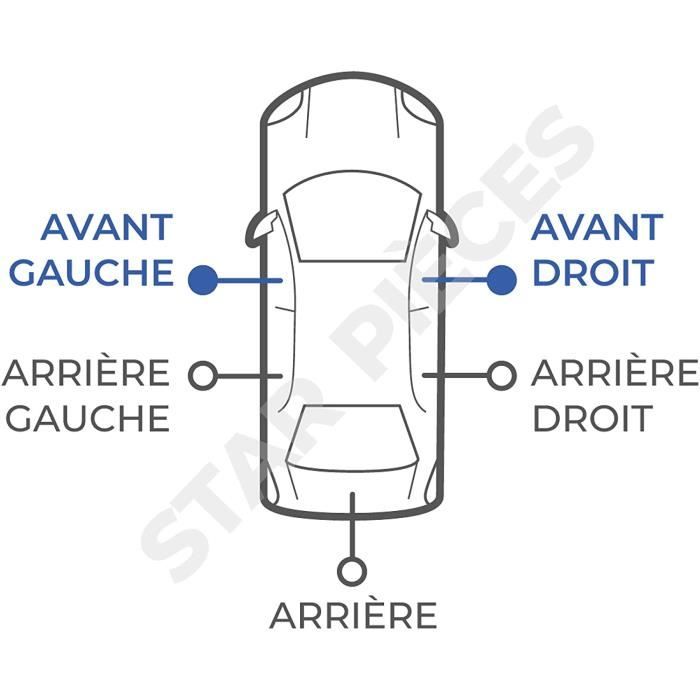 2 внутренние дверные ручки передняя правая и передняя левая со стороны водителя и пассажира для Twingo 9307 Kangoo 9810[7268]