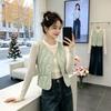 Womens Warm Puffer Vest Short V-Neck Sleeveless Quilted Waistcoat With Pocket Slim Fit Winter