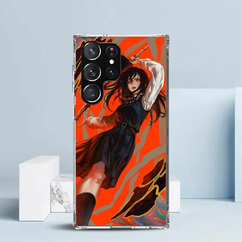 C-Chainsaw Mans Yoru War Devil Soft Cover for Samsung Galaxy S25 Edge S26 S24 S23 Ultra Phone Case S22 S21 Plus S20 FE Print Pat