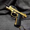 Alloy 1:3 Scale 92F Pistol Keychain Mini M9a3 Toy Gun Weapon Model Metal Keychain For Adult Kids Christmas Gift